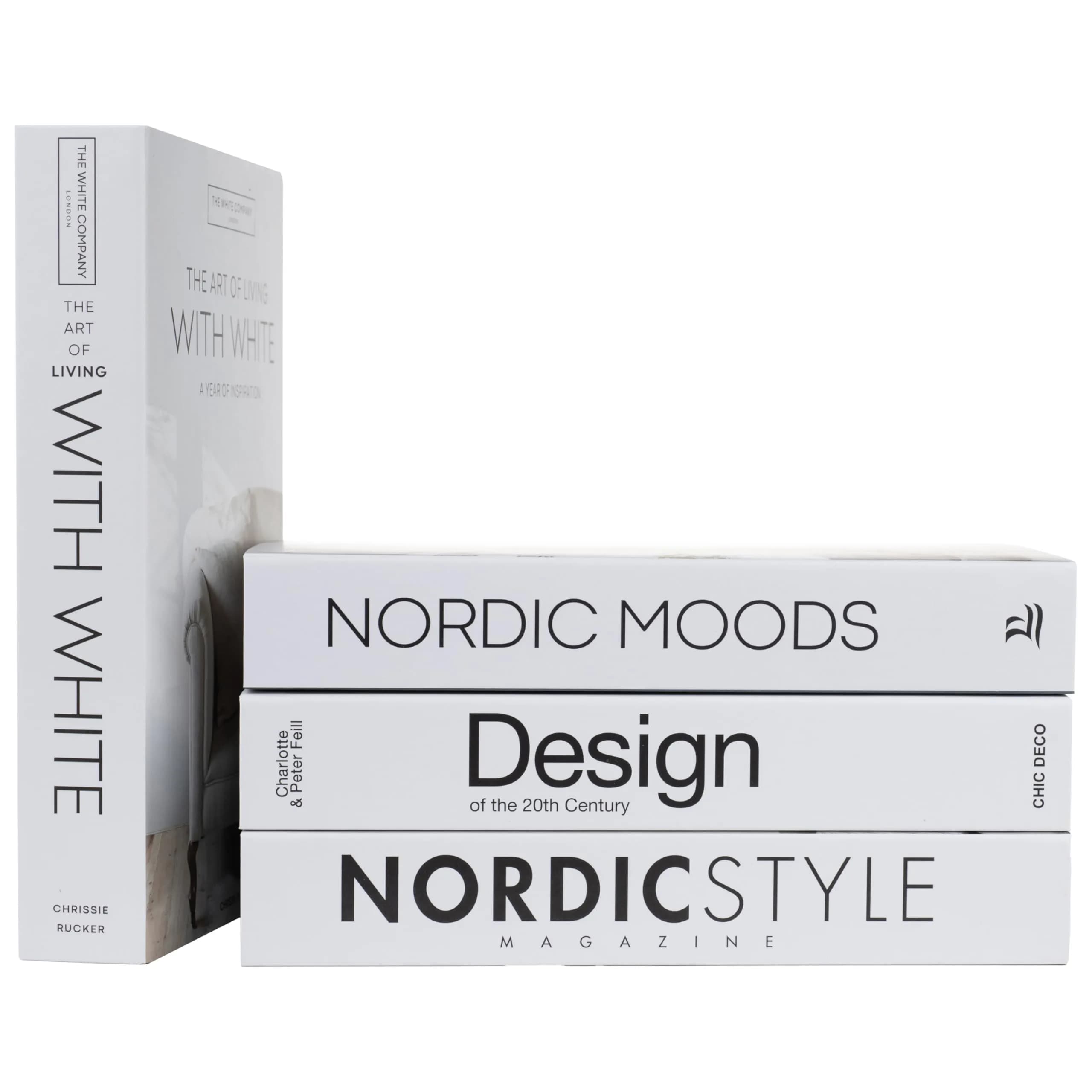 PROBENEX 4 Pcs Decorative Books | Faux Black Coffee Table & Shelf Decor | Modern Home Accent - main product image
