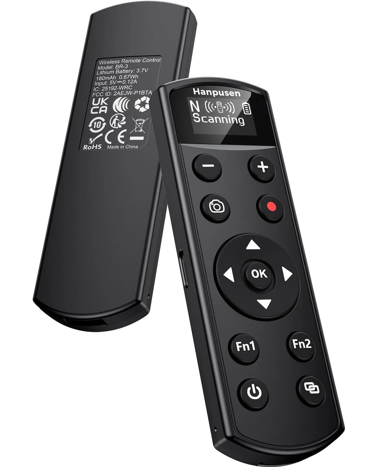 Hanpusen Rechargeable Wireless Shutter Remote with OLED for Nikon Z Series Cameras | 10m Range - main product image