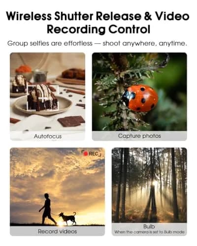 Hanpusen Rechargeable Wireless Shutter Remote with OLED for Nikon Z Series Cameras | 10m Range thumbnail 3