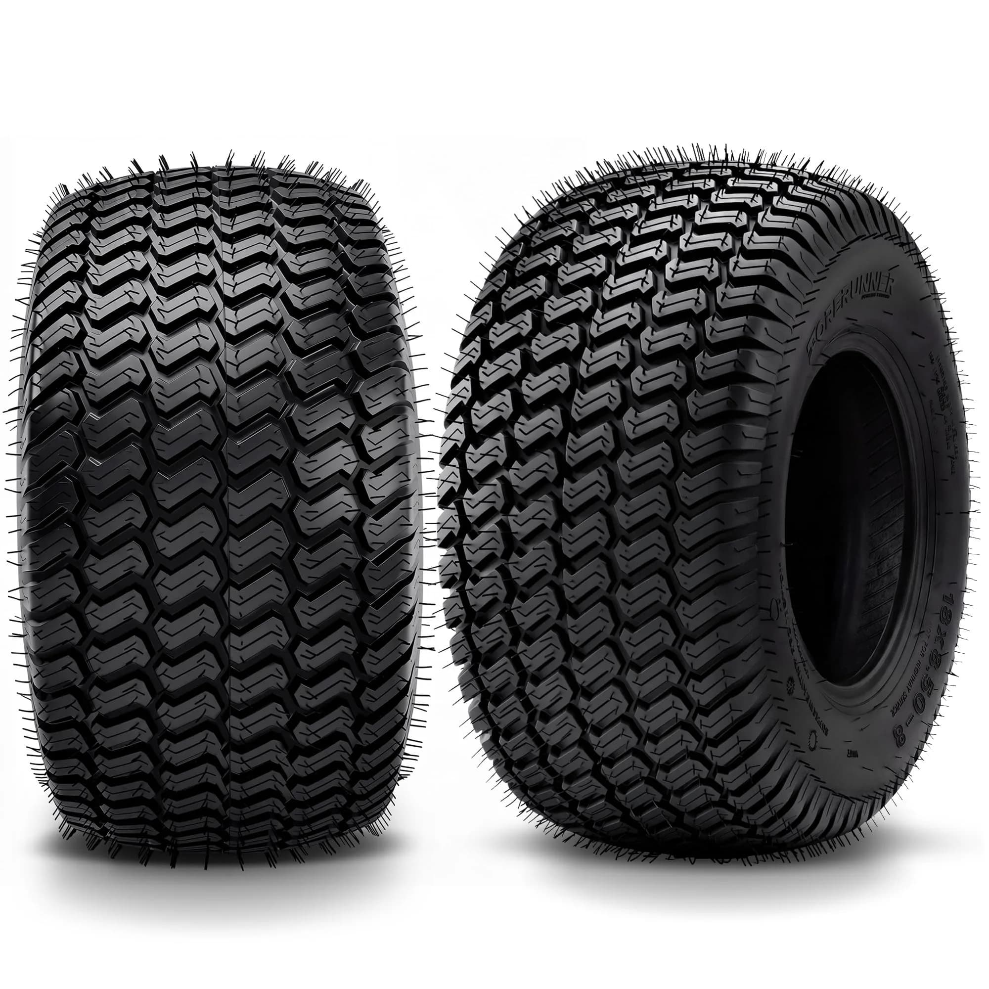 YINTATECH 20x8-8 Lawn Mower Tires Set of 2, 4Ply Tubeless for Lawn & Garden Vehicles — 18x8.50 8 4PR TL