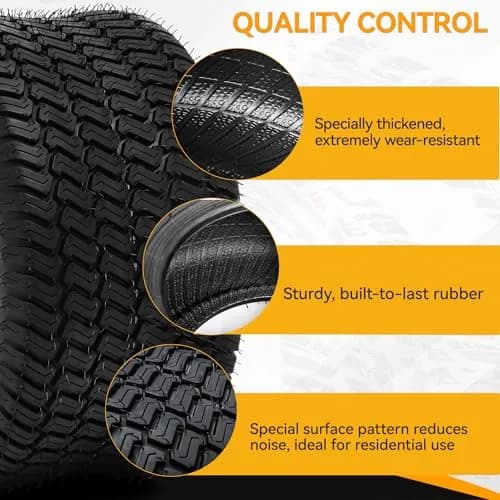 YINTATECH 18x8.5-8 Lawn Mower Tires Set of 2 | 4-Ply Tubeless Turf Tires for Lawn & Garden Vehicles thumbnail 3
