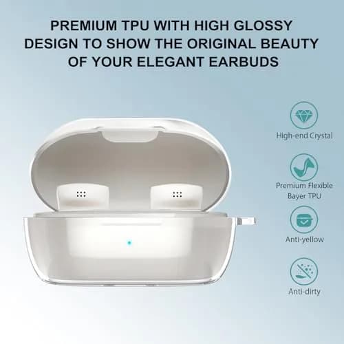 Aircawin for Bose New QuietComfort Earbuds Case Clear 2024 | Lightweight & Durable TPU Cover thumbnail 4