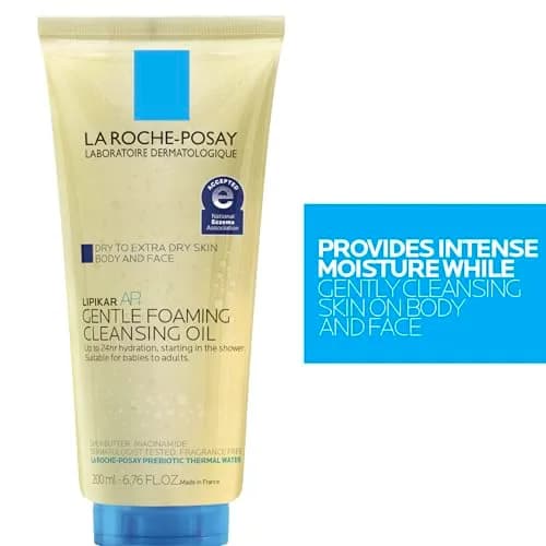 La Roche-Posay Lipikar AP+ Gentle Foaming Cleansing Oil 200ml (6.76 Fl Oz) | Fragrance-Free Hydration for Dry, Sensitive Skin thumbnail 5
