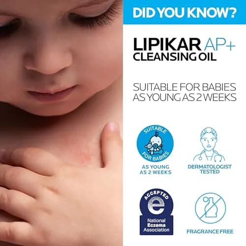 La Roche-Posay Lipikar AP+ Gentle Foaming Cleansing Oil 200ml (6.76 Fl Oz) | Fragrance-Free Hydration for Dry, Sensitive Skin thumbnail 8