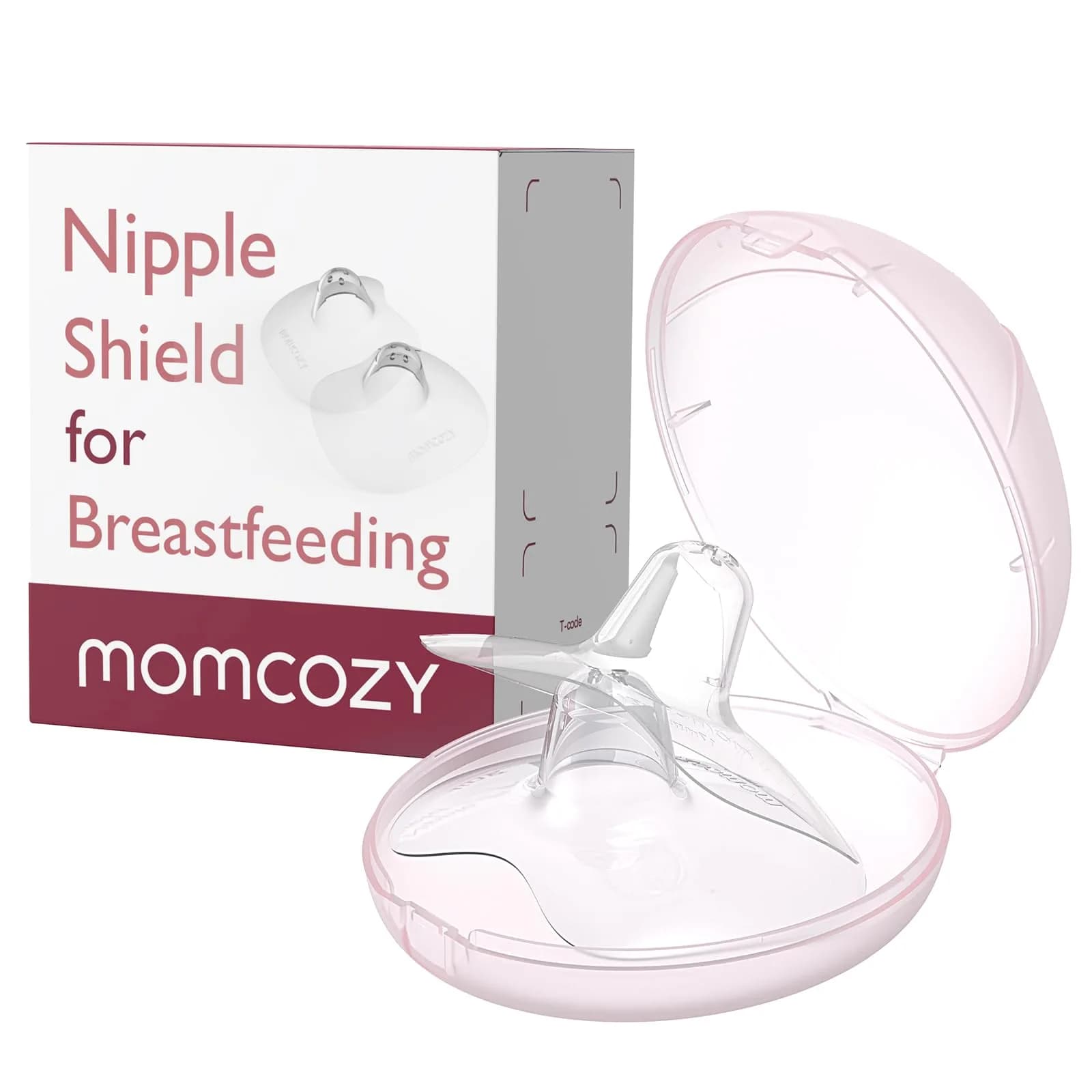 Momcozy Ultra-Thin Nipple Shields 20mm (0.79 inch) | Food-Grade Silicone for Latching Support - main product image