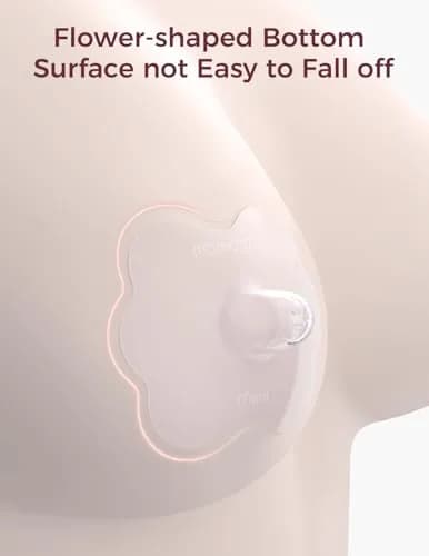 Momcozy Nipple Shields for Breastfeeding Newborn, Flower Shaped 24mm (1 Pair) | BPA-Free Silicone for Easier Latching thumbnail 2