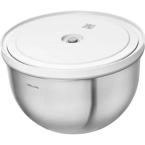 ZWILLING Fresh & Save Vacuum Stainless Steel Bowl Large 1.6 L (1.7 qt) | Airtight Food Storage Container for Meal Prep thumbnail 1