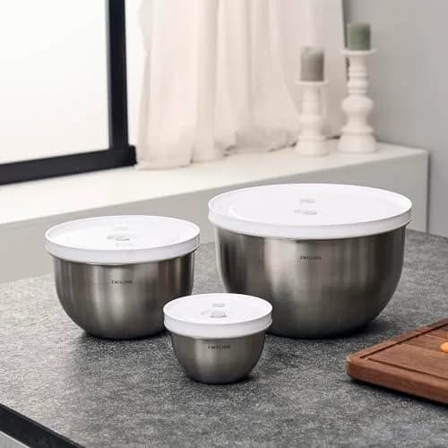 ZWILLING Fresh & Save Vacuum Stainless Steel Bowl Large 1.6 L (1.7 qt) | Airtight Food Storage Container for Meal Prep thumbnail 6