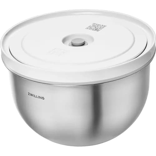 ZWILLING Fresh & Save Stainless Steel Vacuum Bowl Medium 1.85L (62.5 fl oz) | Airtight Food Storage for Indian Kitchens thumbnail 1