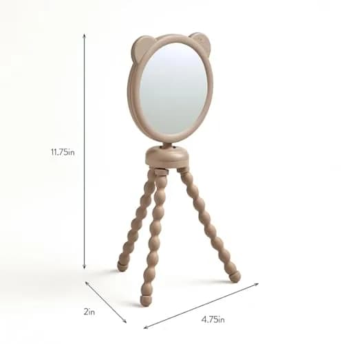 Itzy Ritzy Stroller Mirror, 360° Swivel Baby Stroller Accessory (Bear) | Clear View for Parents thumbnail 7
