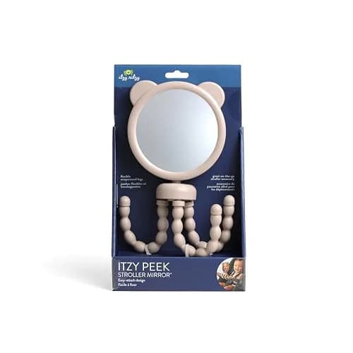 Itzy Ritzy Stroller Mirror, 360° Swivel Baby Stroller Accessory (Bear) | Clear View for Parents thumbnail 8