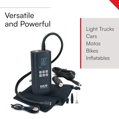 VIAIR EVC31 PRO Wireless Tire Inflator, Dual Power Air Compressor with 150 PSI Output | Portable & Rechargeable thumbnail 2