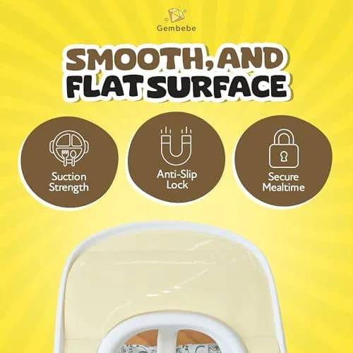 Gembebe Suction Solver Sticker for Stokke Tripp Trapp Tray 2pcs | Safe Adhesive Placemat Enhances Suction thumbnail 3