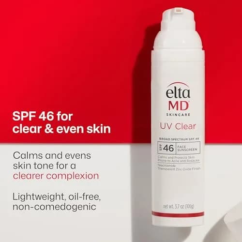 EltaMD UV Clear Untinted Face Sunscreen SPF 46 110ml (3.7 Fl Oz) | Dermatologist Recommended for Sensitive Skin thumbnail 3