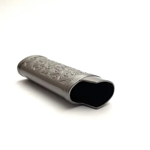 Lucklybestseller Metal Lighter Case Cover Holder Vintage Floral Stamped for BIC Full Size Lighter J6 thumbnail 6