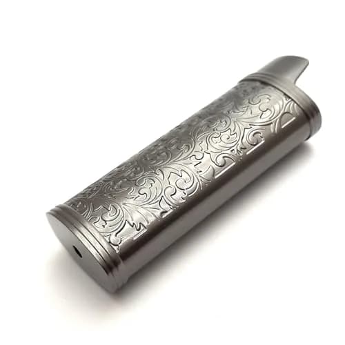 Lucklybestseller Metal Lighter Case Cover Holder Vintage Floral Stamped for BIC Full Size Lighter J6 thumbnail 7