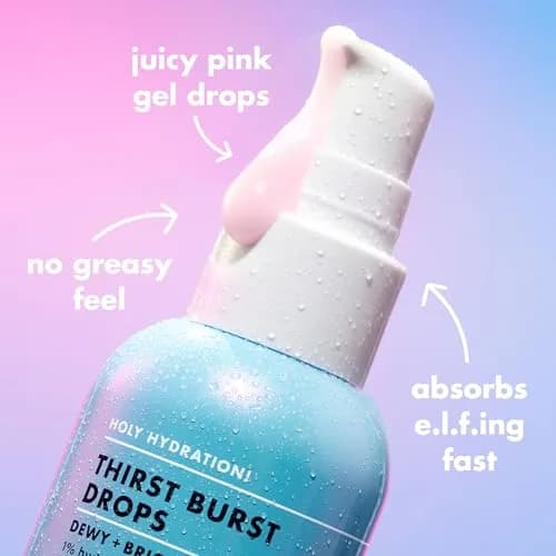 e.l.f. SKIN Holy Hydration! Thirst Burst Drops Mini, Face Serum 0.33 Fl Oz | Hydrating & Brightening, Vegan & Cruelty-Free thumbnail 5