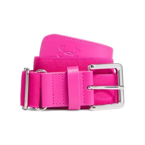 Under Armour Men's Baseball Belt 2" (5.1 cm) Tropic Pink | Elastic Webbing with Polyurethane thumbnail 1