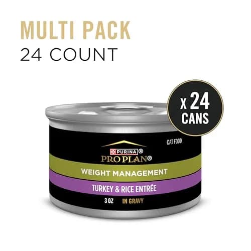 Purina Pro Plan Weight Management Wet Cat Food 3 oz Can Pack of 24 | Supports Healthy Weight & Muscle thumbnail 3