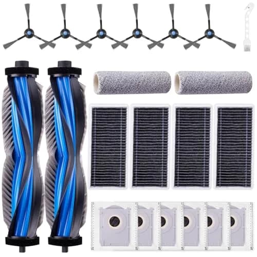 EOVWAEO 21-Piece Robot Vacuum Accessory Kit for ECOVACS DEEBOT X8 PRO OMNI / X8 OMNI | Includes Main Brush, Side Brushes, Mops, Filters, and Dust Bags thumbnail 1