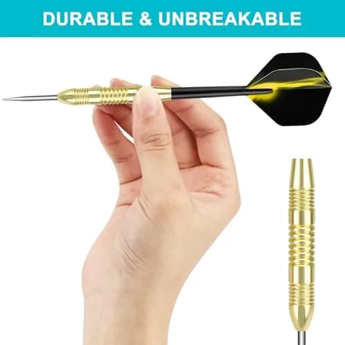 Accmor 24g Steel Tip Darts Set, 12 Pack Metal Darts with PVC Shafts & Flights | Precision Machined Barrels for All Skill Levels thumbnail 4