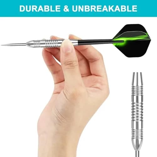 Accmor 24g Steel Tip Darts Set, 12 Pack Professional Metal Darts with Copper Barrels | Precision Machined for Control thumbnail 4