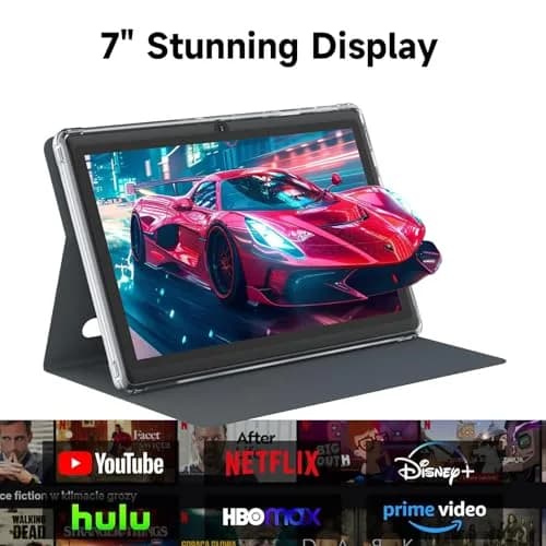 HOTTABLET 7-Inch Android 14 Tablet with Case, 8GB RAM + 32GB ROM, IPS Display, Dual Camera, WiFi 5G thumbnail 6