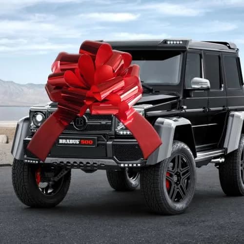 HQJAXJ 20 Inch Big Red Bow for Car | Waterproof, Large Gift Wrap Bow for Celebrations thumbnail 3