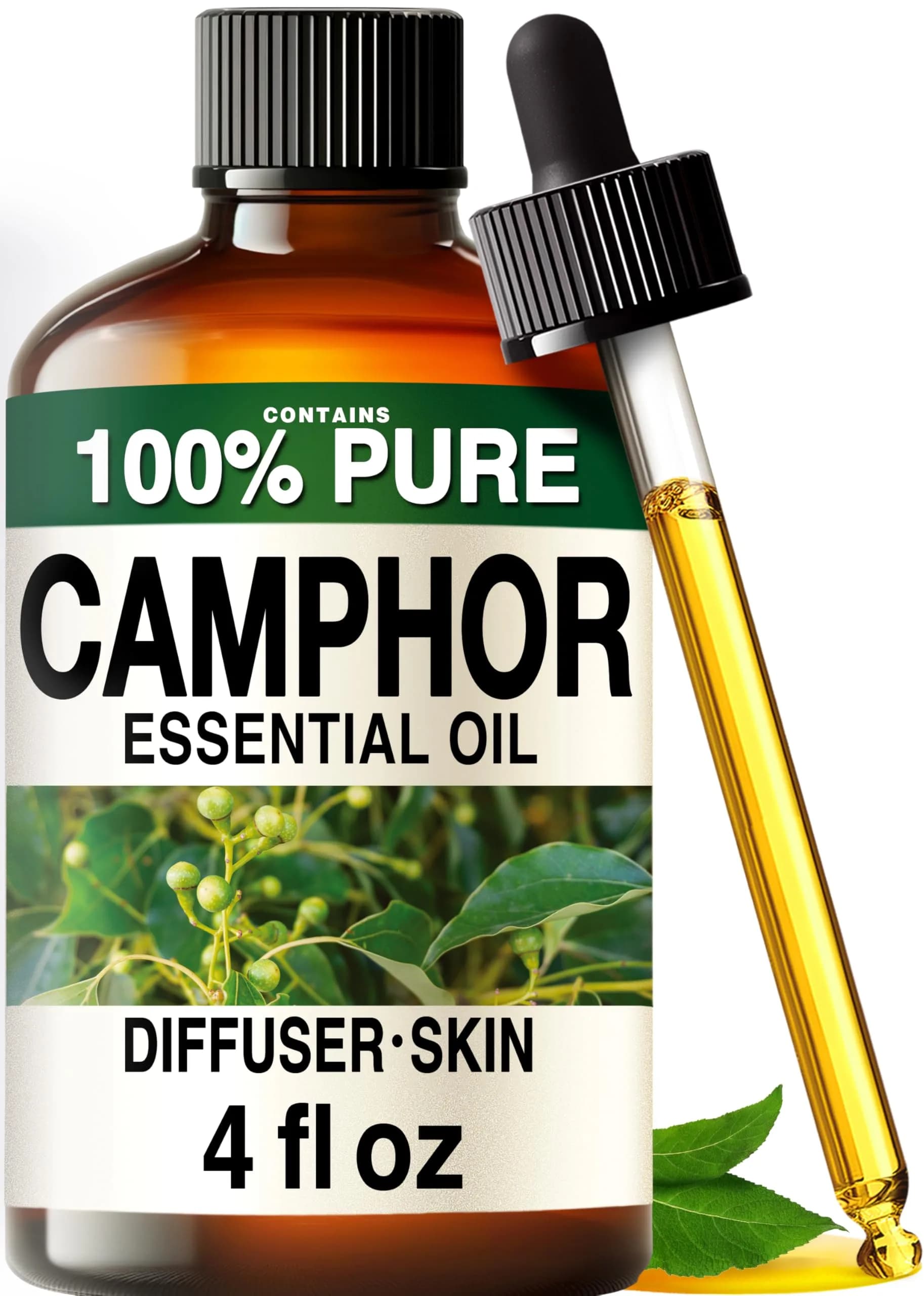 KUKKA essential oils Pure Sweet Orange Oil 10ml (0.34 Fl Oz) | Aromatherapy & Skincare — Camphor / 4 Fl Oz