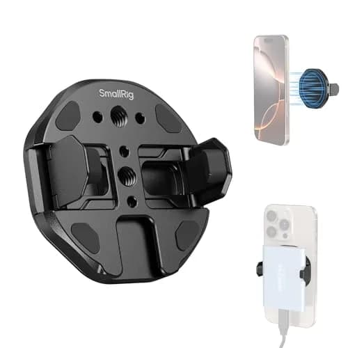 SMALLRIG SSD Magnetic Mount Bracket for MagSafe - 5157 | 45-70mm Clamp, 1/4"-20 Threads & Cold Shoe, Holds for Samsung T3/T5/SanDisk SSD, MagSafe thumbnail 1