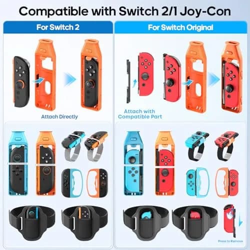 Tokluck Switch 1/2 Sports Accessories Bundle with Organizer Station | Compatible with Nintendo Switch Console & Joy-con, Storage & Organizer thumbnail 2