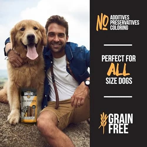 Grillerz Slow Roasterz Pork Sausages 2 Count | Rawhide-Free, High-Protein, USA-Imported thumbnail 6