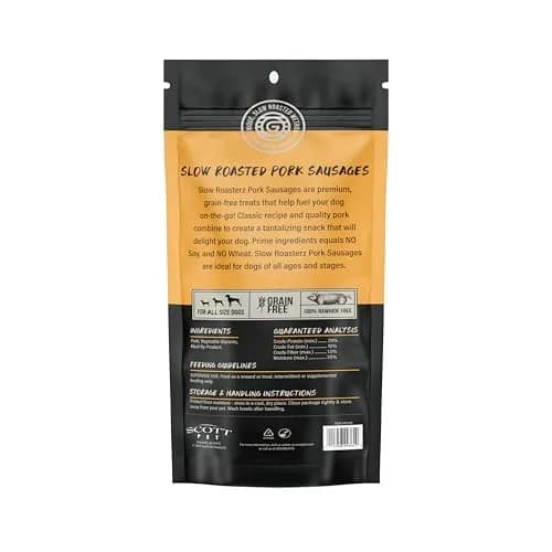 Grillerz Slow Roasterz Pork Sausages 2 Count | Rawhide-Free, High-Protein, USA-Imported thumbnail 7