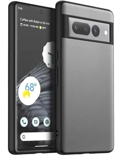 X-level Silicone Case for Google Pixel 7 Pro | Shockproof, Non-Slip, Gray | Supports Wireless Charging thumbnail 1