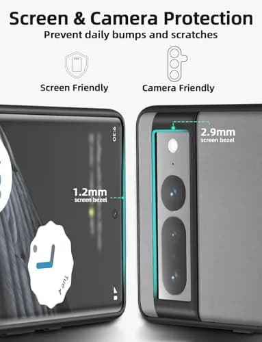 X-level Silicone Case for Google Pixel 7 Pro | Shockproof, Non-Slip, Gray | Supports Wireless Charging thumbnail 6