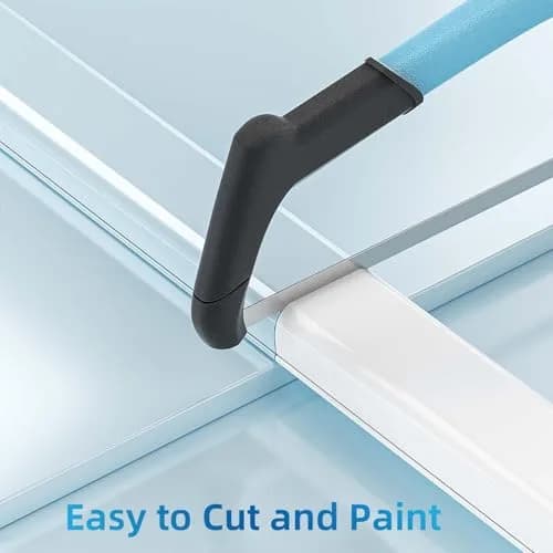 Yecaye White Cord Management Cover 142in (360.7cm) | Conceals 2-3 Cables on Walls thumbnail 5