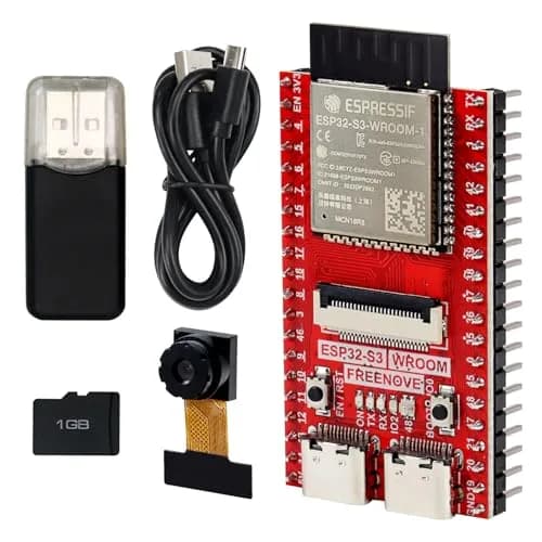 Freenove ESP32-S3 CAM Board (16MB Flash, 8MB PSRAM) Dual-Core 240MHz Microcontroller with Camera & Wi-Fi | Python C Code Projects thumbnail 1