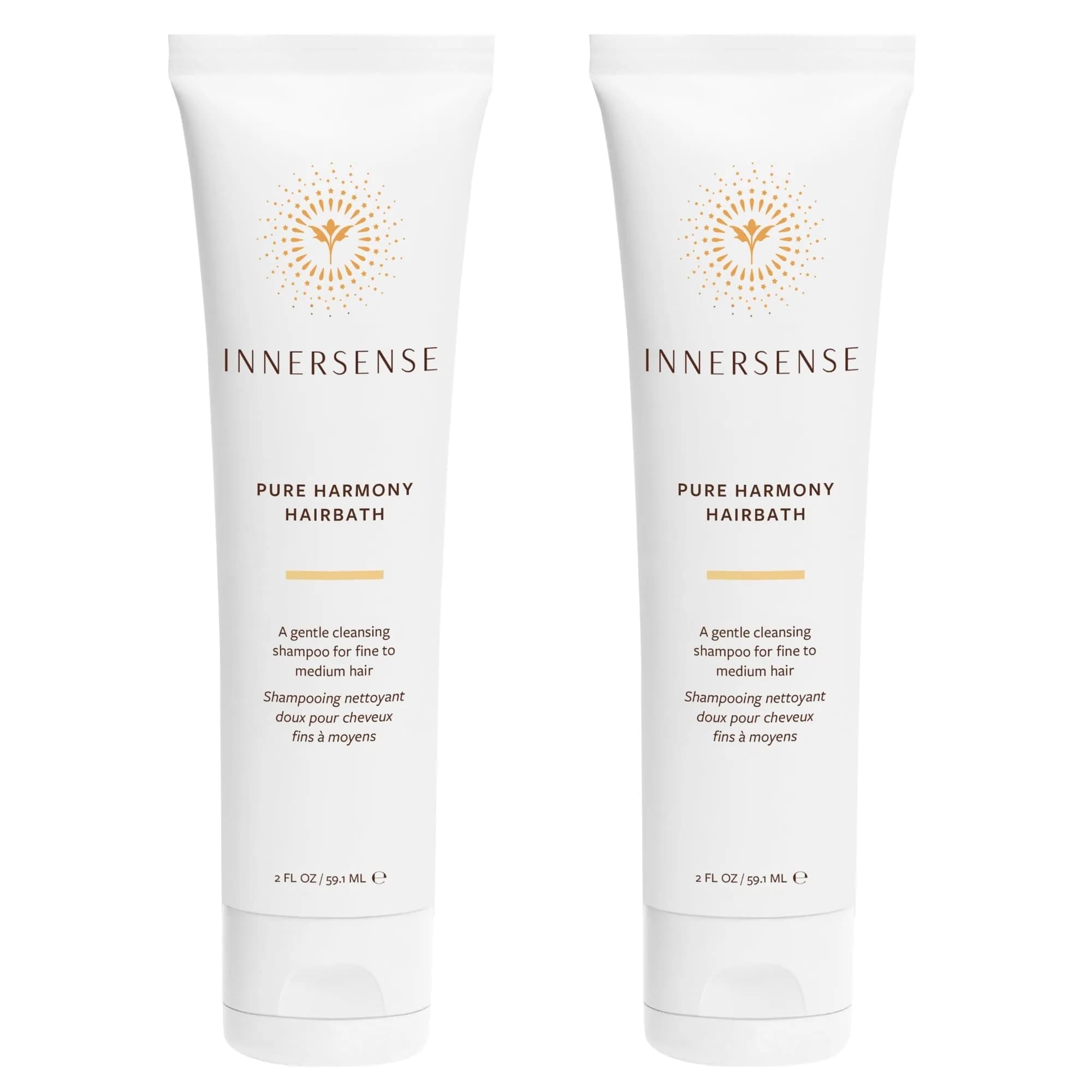 INNERSENSE Organic Beauty Pure Harmony Hairbath Shampoo 295ml (10 Fl Oz) | Gentle Cleansing for Fine to Medium Hair — 2 Fl Oz