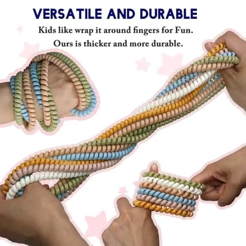 Olugu 12 Pack Stretchy Fidget Bracelet Necklace for Sensory Kids | BPA-Free PLA Material thumbnail 3