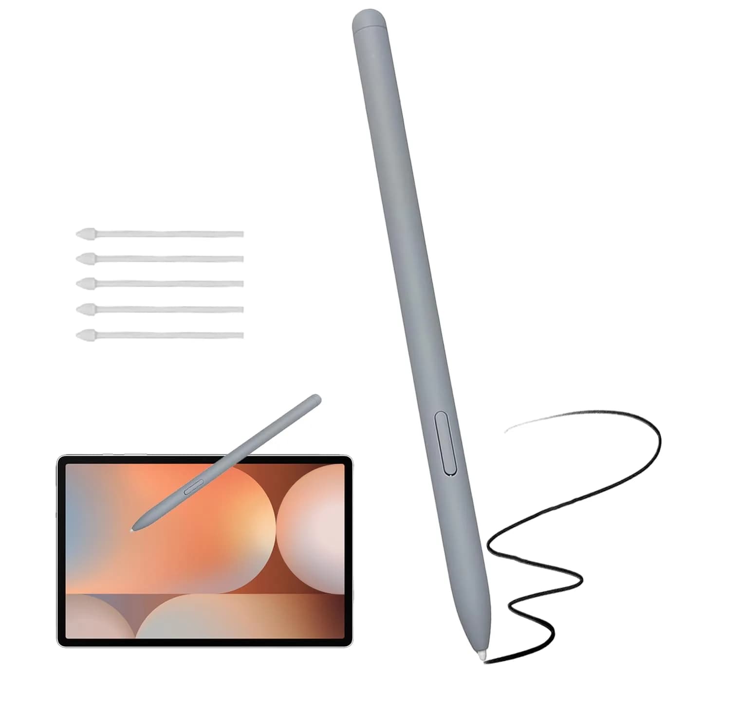 Peixiong Galaxy Tab S10 FE Stylus Pen for Samsung Galaxy Tab S10 FE+ S Pen, Black | 4096 Pressure Sensitivity, Magnetic Design — Blue