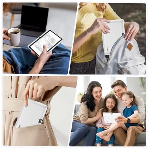 HNVHNV Android Tablet 7 Inch Tablet, 6GB RAM 32GB ROM 1TB Expansion, Quad-core Processor, Dual Camera, Pink | GMS Certified for India thumbnail 7