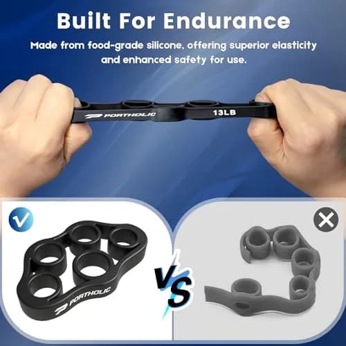 PORTHOLIC 4 Pack Hand Exerciser Grip Strengthener Set | Finger Stretcher & Forearm Trainer thumbnail 2