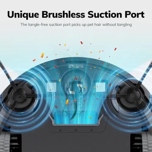 ILIFE V2 Robot Vacuum Cleaner 2.99-inch Slim, Tangle-Free Suction, White | Ideal for Hard Floors & Pet Hair thumbnail 2