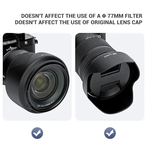 JJC HB-102 Lens Hood for Nikon Z 24-120mm f4 S & 28-400mm f4-8 VR Lenses | Reversible Bayonet Mount Shade thumbnail 6