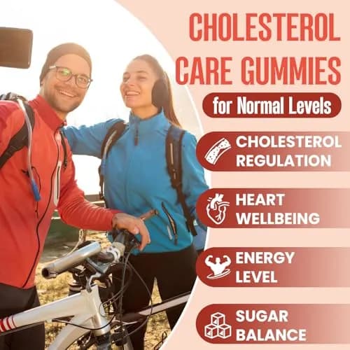 Glorithiventa Cholesterol Supplement Gummies 60 Count | Plant Sterols & Stanols, Red Yeast Rice, Bergamot Extract, Guggul, Mixed Berry Flavor thumbnail 2