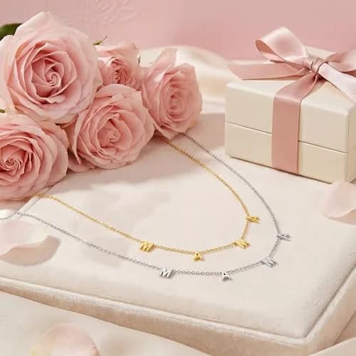 Eaciy Mothers Day Necklace for Women | Mama Pendant in Stainless Steel, 16" + 2" Extender thumbnail 6