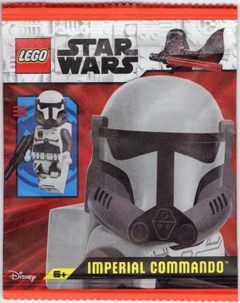 LEGO Star Wars: Imperial Commando Minifigure with Blaster | Authentic LEGO Toy for Kids 6+