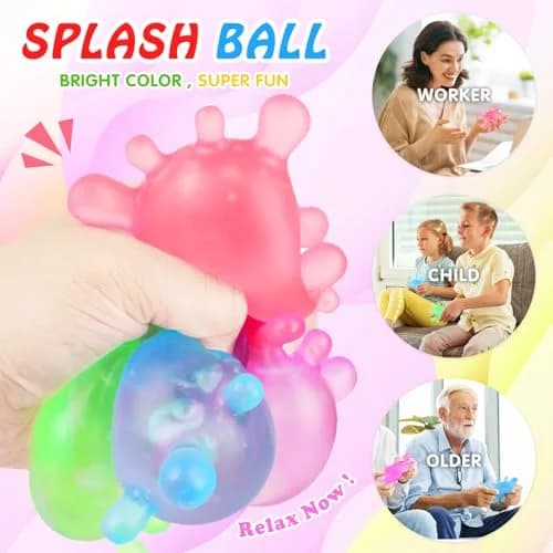 Drephere Splat-Tastic Squishy Stress Ball Toy 8.0 cm (3.15 inches) | Sensory Fidget Toy for Kids & Adults thumbnail 2
