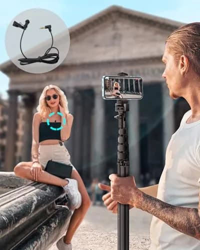 NewTH Omnidirectional Lavalier Lapel Microphone for DJI Mic 2 & Rode Wireless GO 2/II Transmitters - 1.5m (4.9ft) TRS Cable thumbnail 7