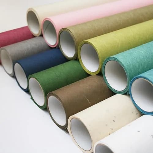 ONAO Shoji Paper Roll (28cm x 300cm / 11" x 118") Willow Green | Authentic Japanese Washi Paper for Screens & Crafts thumbnail 7